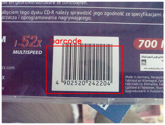 Barcode detection -YOLO